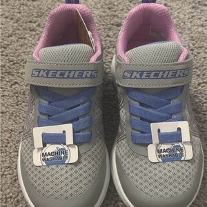 Skechers Kids' Gray and Blue Sneakers